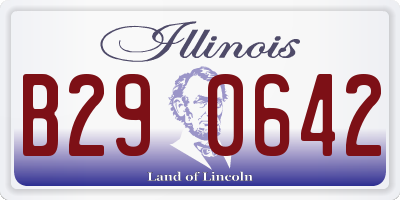 IL license plate B290642
