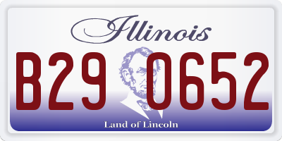 IL license plate B290652