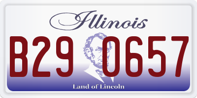 IL license plate B290657