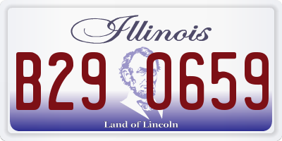 IL license plate B290659