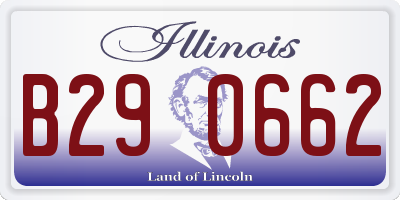 IL license plate B290662