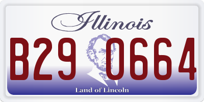 IL license plate B290664
