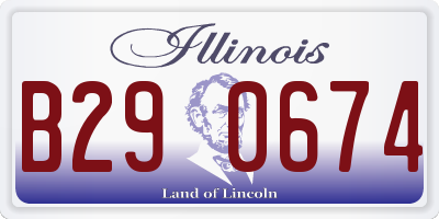 IL license plate B290674