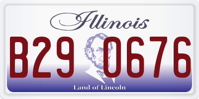 IL license plate B290676
