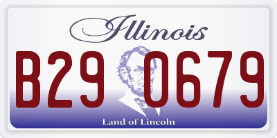 IL license plate B290679