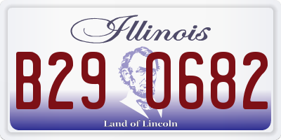 IL license plate B290682
