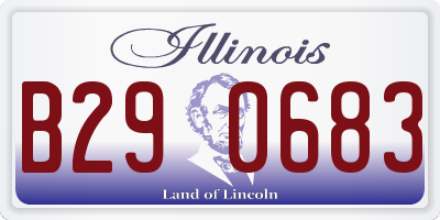 IL license plate B290683