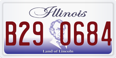 IL license plate B290684