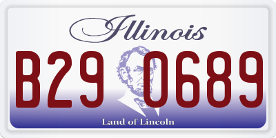 IL license plate B290689