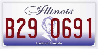 IL license plate B290691