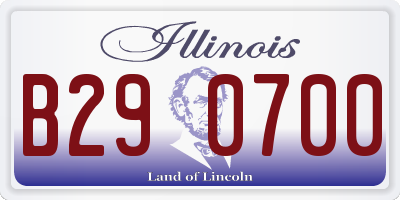 IL license plate B290700