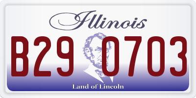 IL license plate B290703