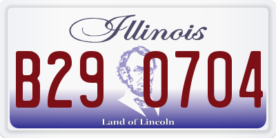 IL license plate B290704