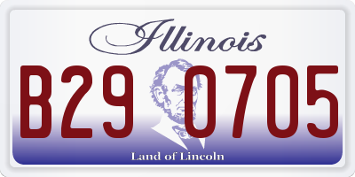 IL license plate B290705
