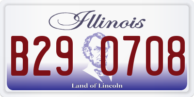 IL license plate B290708