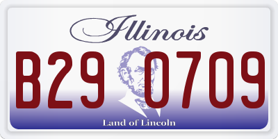 IL license plate B290709