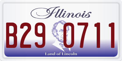 IL license plate B290711