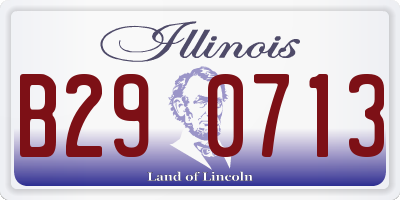 IL license plate B290713