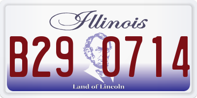 IL license plate B290714