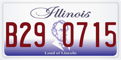 IL license plate B290715