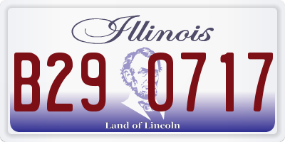 IL license plate B290717