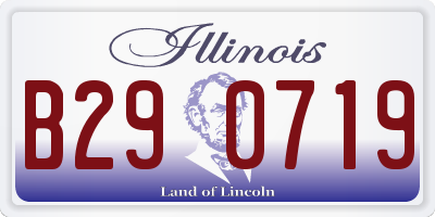 IL license plate B290719