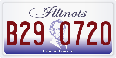 IL license plate B290720