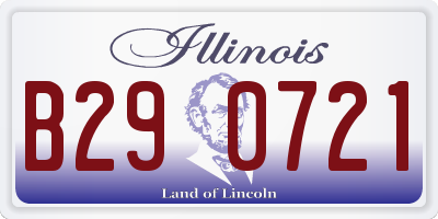 IL license plate B290721