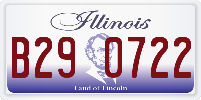 IL license plate B290722