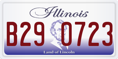IL license plate B290723