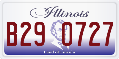 IL license plate B290727