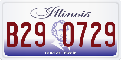 IL license plate B290729