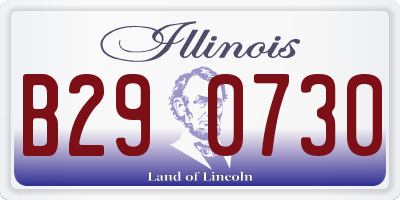 IL license plate B290730