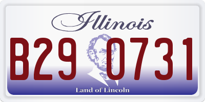 IL license plate B290731
