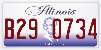 IL license plate B290734