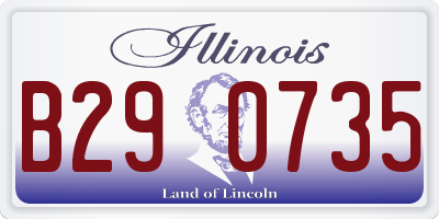 IL license plate B290735