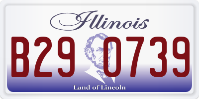 IL license plate B290739