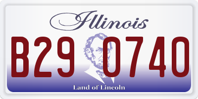 IL license plate B290740