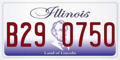 IL license plate B290750