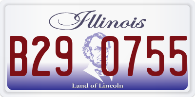 IL license plate B290755