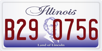 IL license plate B290756