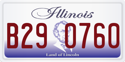 IL license plate B290760