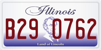 IL license plate B290762