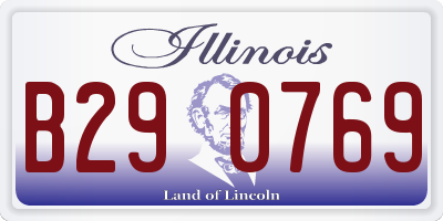 IL license plate B290769