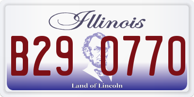 IL license plate B290770