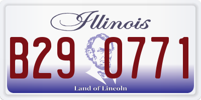 IL license plate B290771