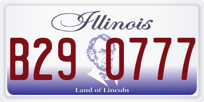IL license plate B290777