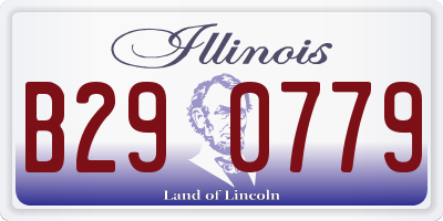 IL license plate B290779