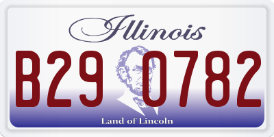 IL license plate B290782