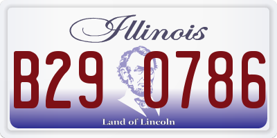 IL license plate B290786